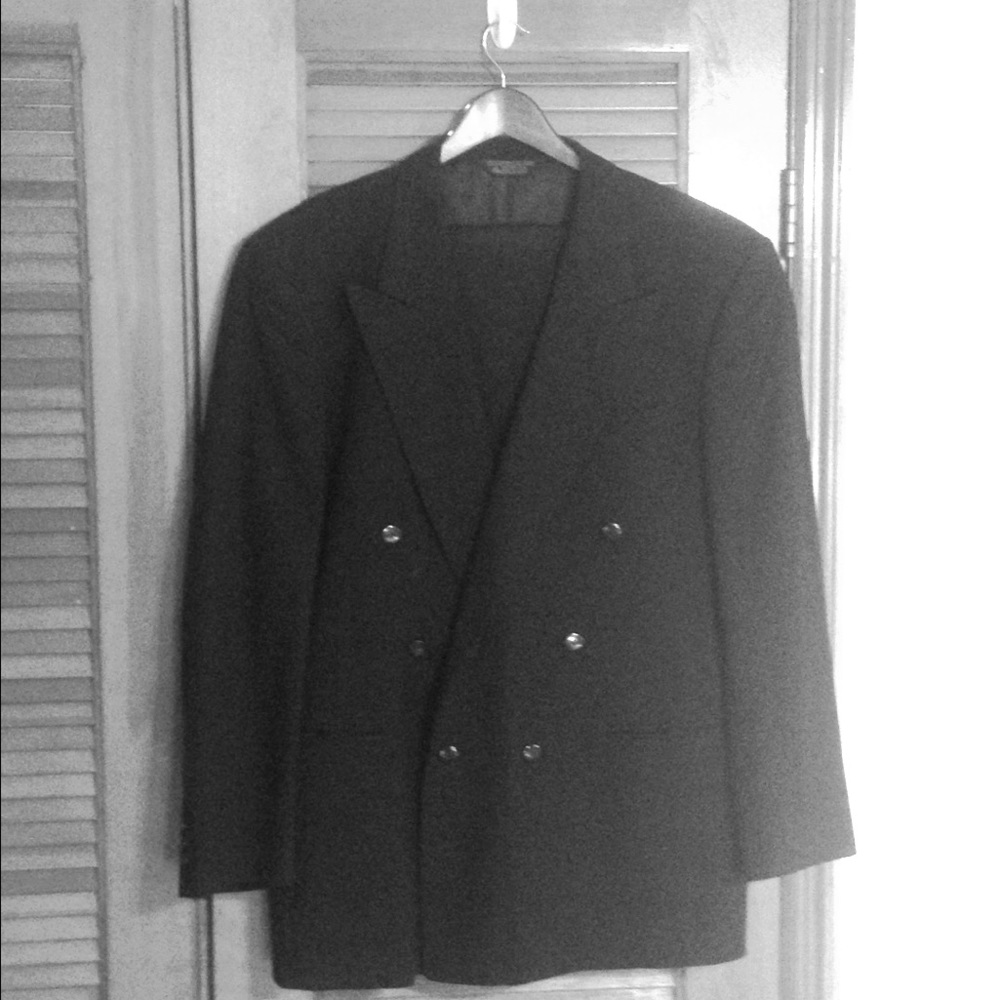 Men's two piece wool suit